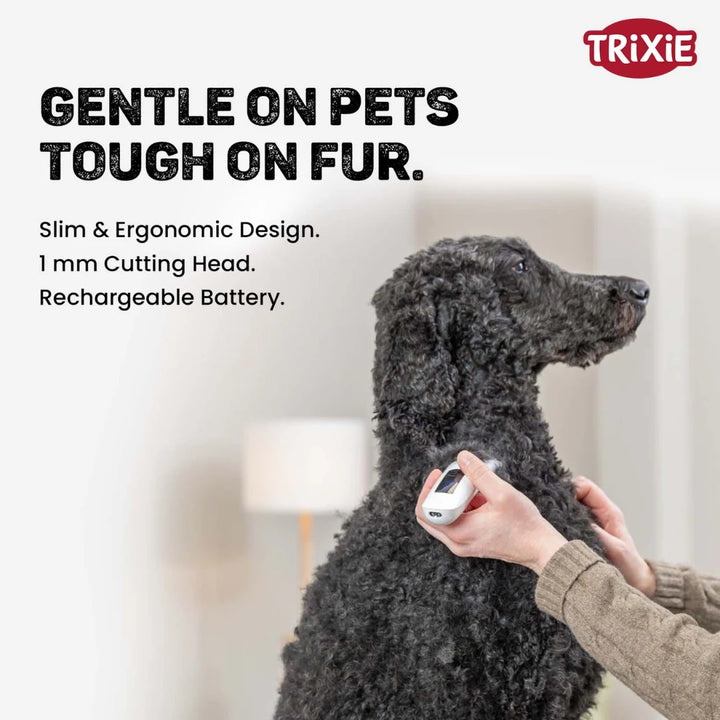 Trixie TR1600 Cordless Clipper – Adjustable Stainless Steel Blade, 2.5 Hr Runtime