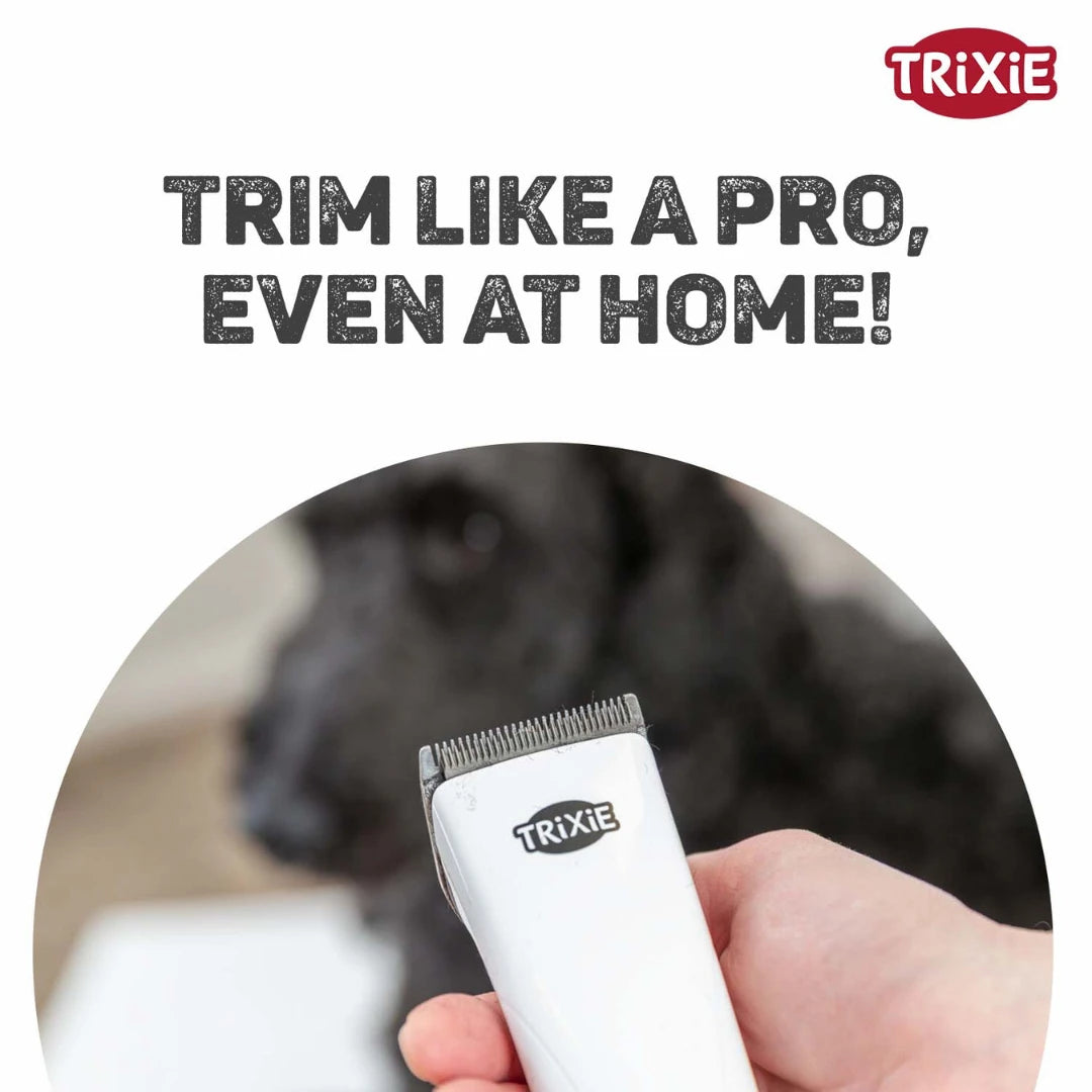 Trixie TR1600 Cordless Clipper – Adjustable Stainless Steel Blade, 2.5 Hr Runtime