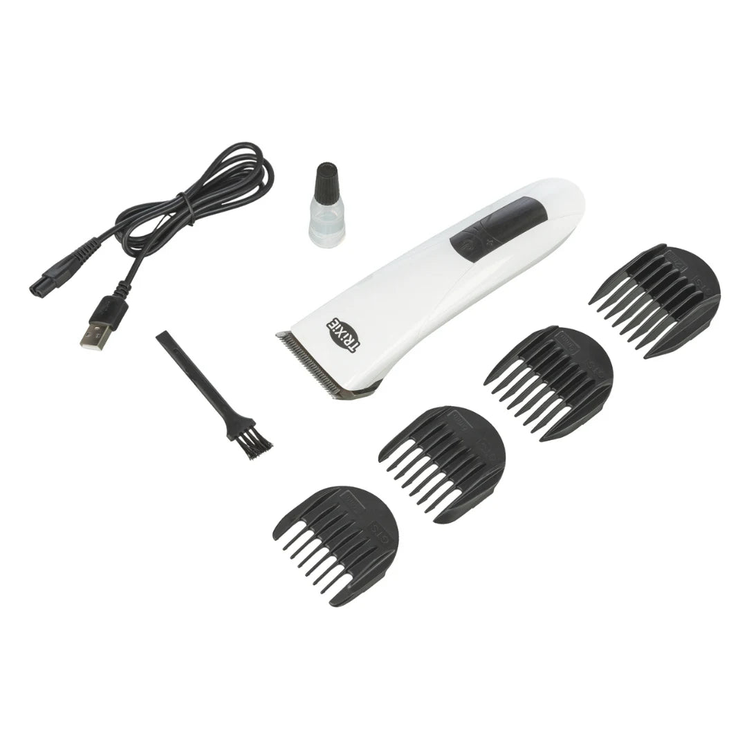 Trixie TR1600 Cordless Clipper – Adjustable Stainless Steel Blade, 2.5 Hr Runtime