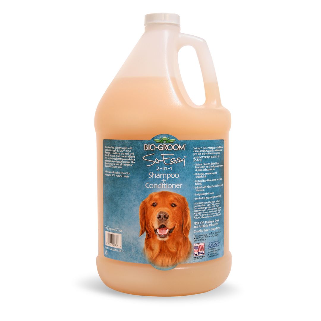 Biogroom So Easy 2 in 1 Shampoo + Conditioner – Gallon (3.8L)