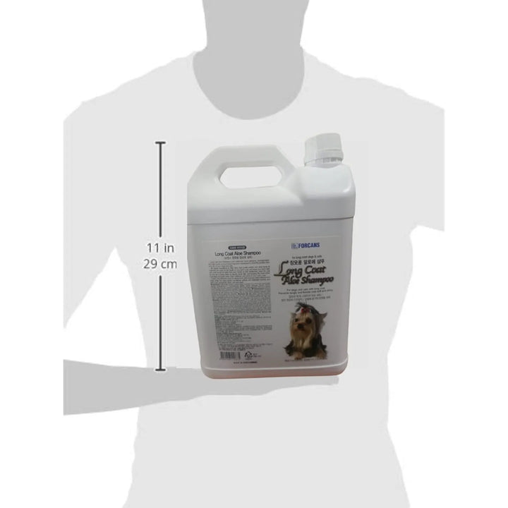 Forcans Long Coat Shampoo with Aloe Vera for Dogs & Cats, 4L
