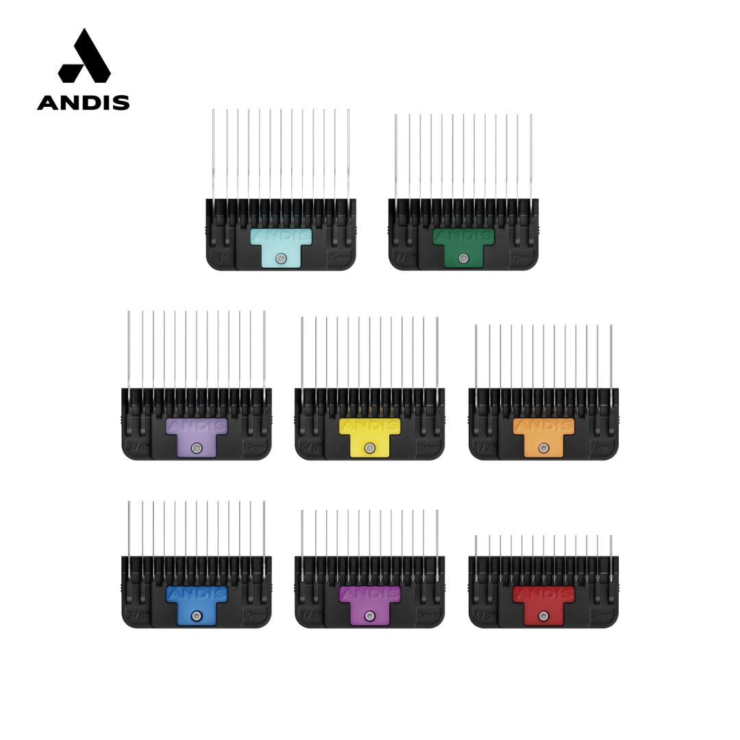 Andis 8-Pc Wide Blade Attachment Comb Set