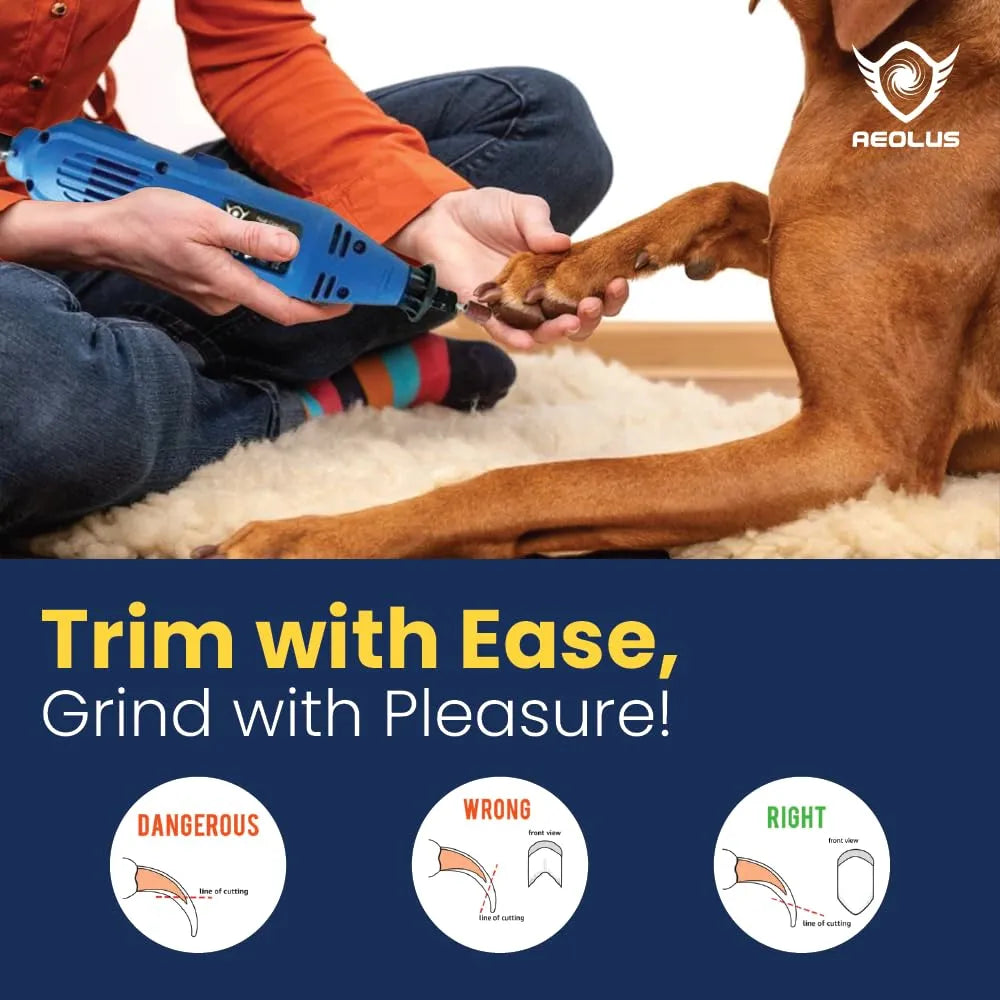 Aeolus Pet Nail Grinder with Shaft Dremel