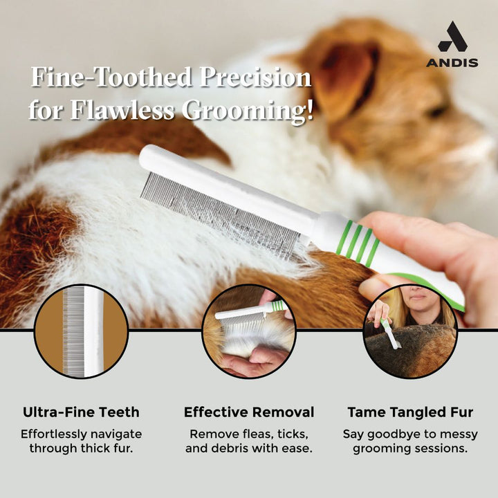 Andis Premium Flea Comb for Dogs and Cats