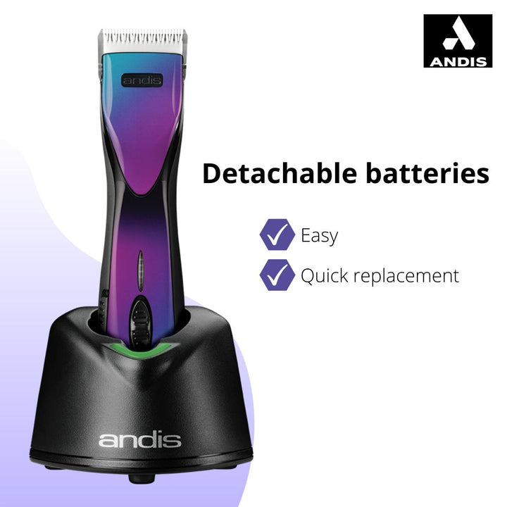 Best pet clipper for professionals - Andis Pulse ZR II Limited Edition, Cordless, 5-Speed Motor, Detachable Blade, Lithium-ion Battery