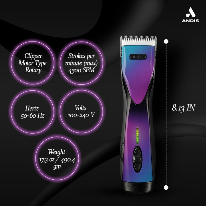 Andis Pulse ZR II Cordless Clipper - Purple Galaxy