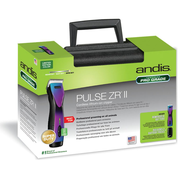 High-performance pet clipper - Andis DBLC Pulse ZR II, Cordless Design, Powerful Motor, Lithium-ion Battery, Ideal for Thick Coats