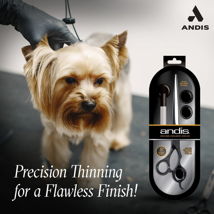 Andis Premium 8" Straight Shear For Professional Pet Groomer's- Right Handed
