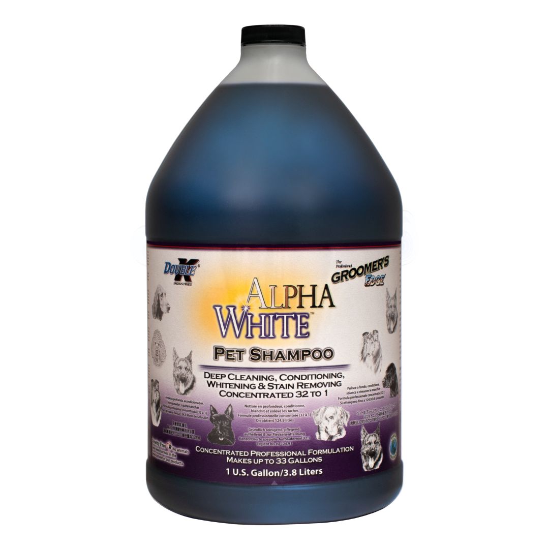 Double K Alpha White Dog Shampoo Gallon 3.8L