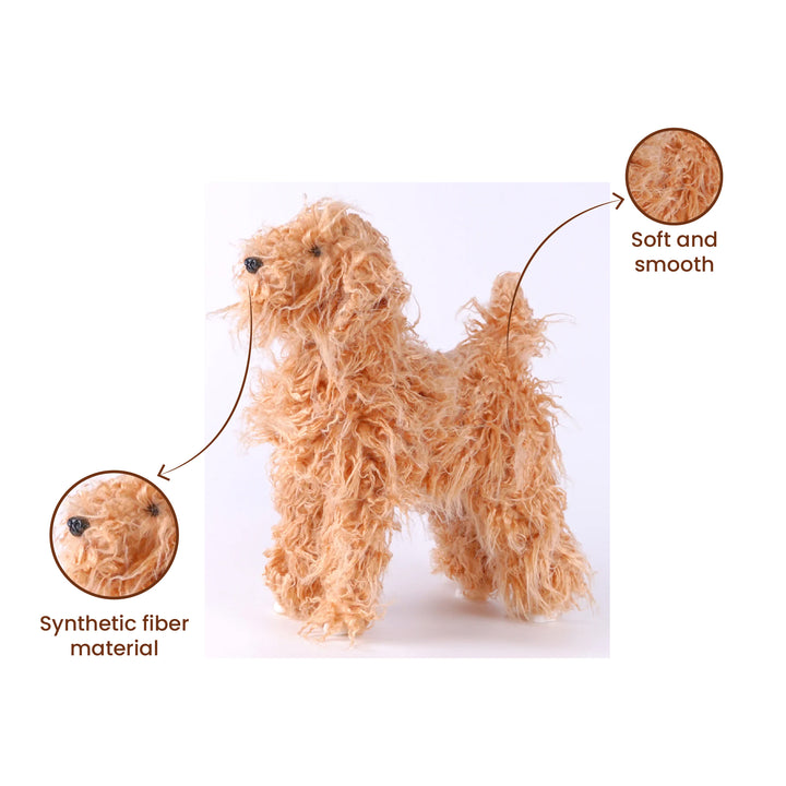 Opawz Toy Poodle Whole Body Dog Wig, Brown