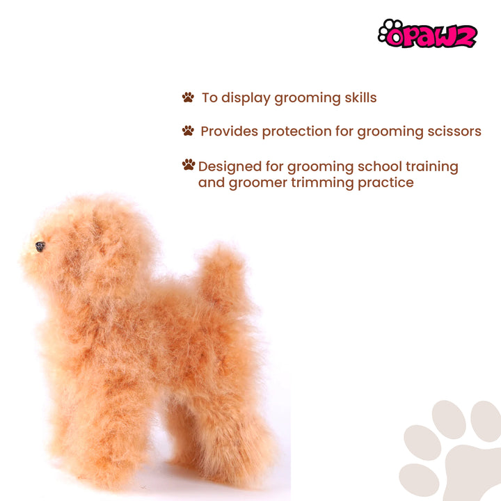 Opawz Toy Poodle Whole Body Dog Wig, Brown