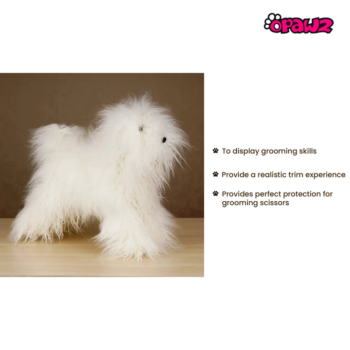 Opawz Whole Body Dog Wig-White