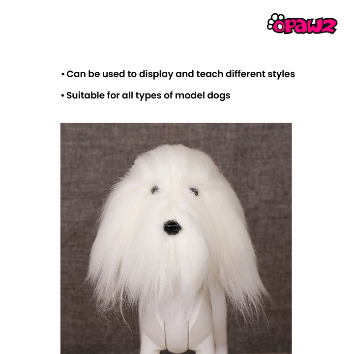Opawz Head Dog Wig-White
