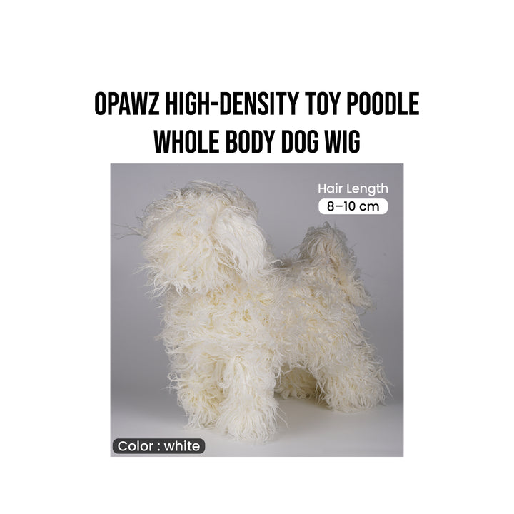 OPAWZ High-Density Toy Poodle Whole Body Dog Wig