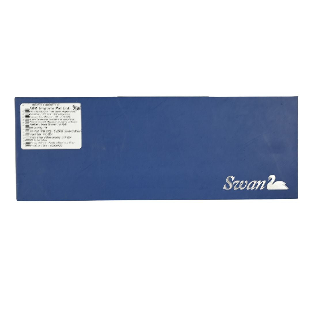 swan thinner scissors, titanium grooming scissors, pink pet grooming shears, 7.5 inch thinning scissors, texturizing scissors for dogs, grooming scissors in use, swan scissors grooming, dog grooming shears in action, thinning scissors for pets, pink swan scissors, grooming toolkit scissors, salon scissors pink, swan grooming tools, professional pet scissors, stylish grooming equipment