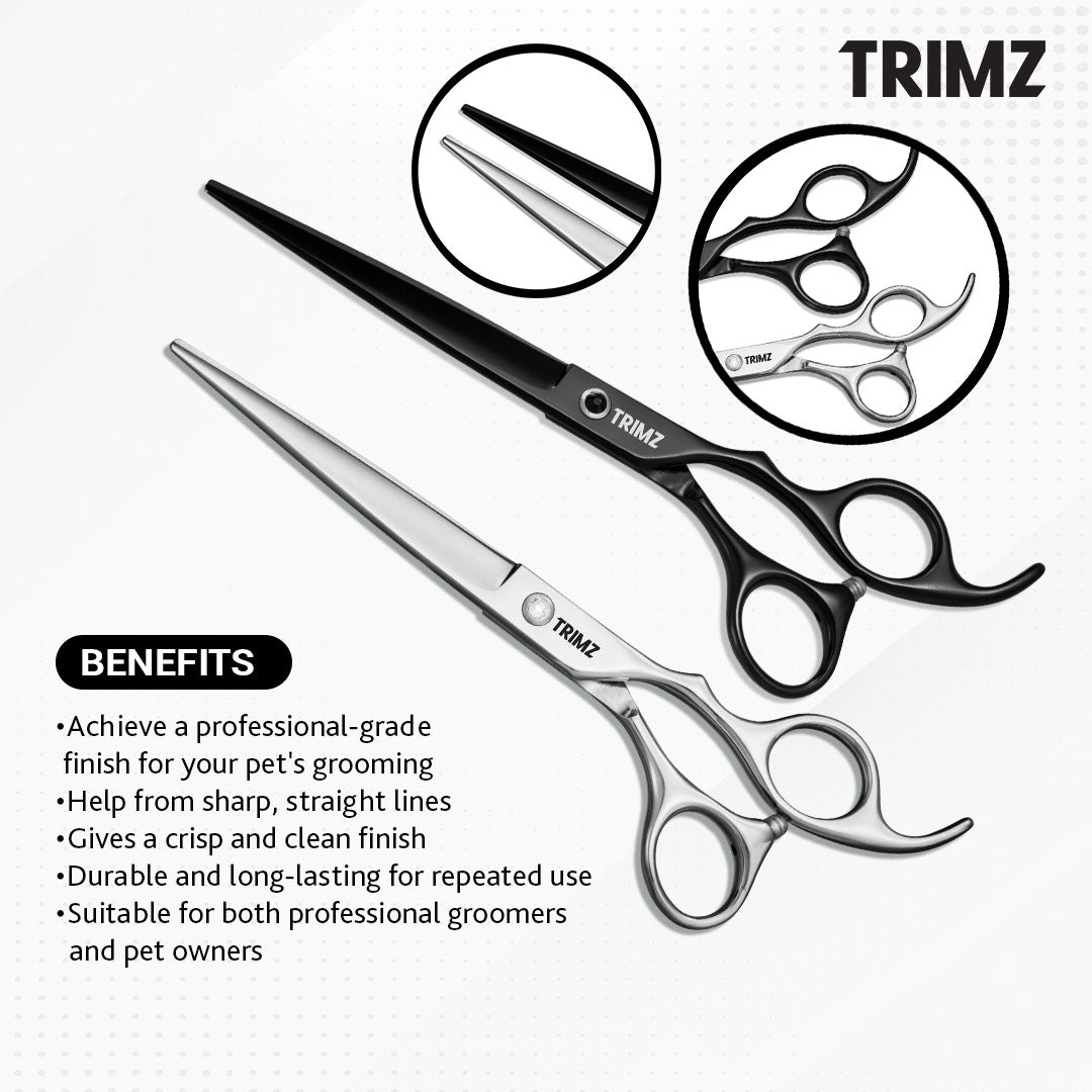 curved pet grooming scissors for grooming cats with thick fur, curved pet grooming scissors for grooming sensitive areas, curved pet grooming scissors for professional groomers, curved pet grooming scissors for home use, curved pet grooming scissors for beginners, curved pet grooming scissors for experienced groomers, curved pet grooming scissors for all breeds