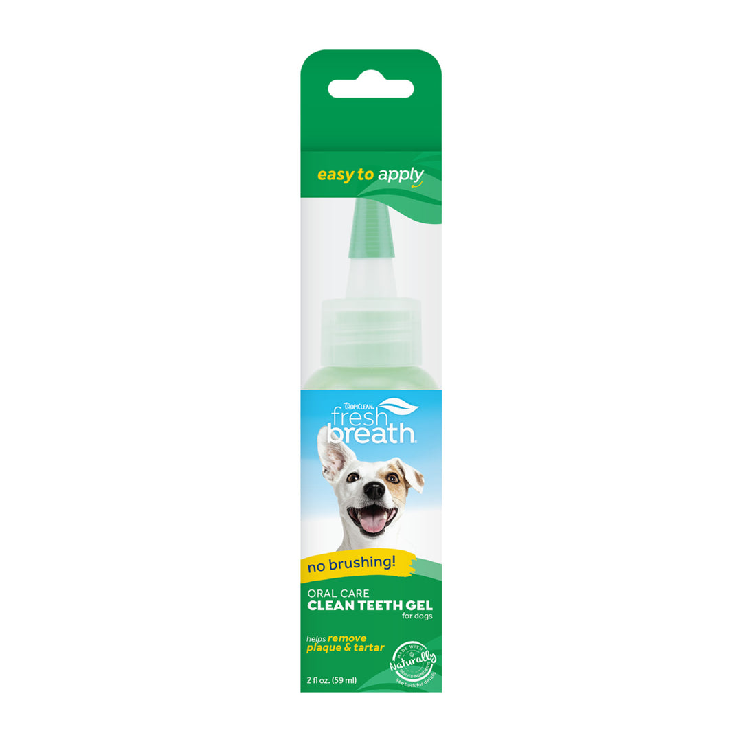 TropiClean Fresh Breath Clean Teeth Brushing Gel for Dogs - abkgrooming