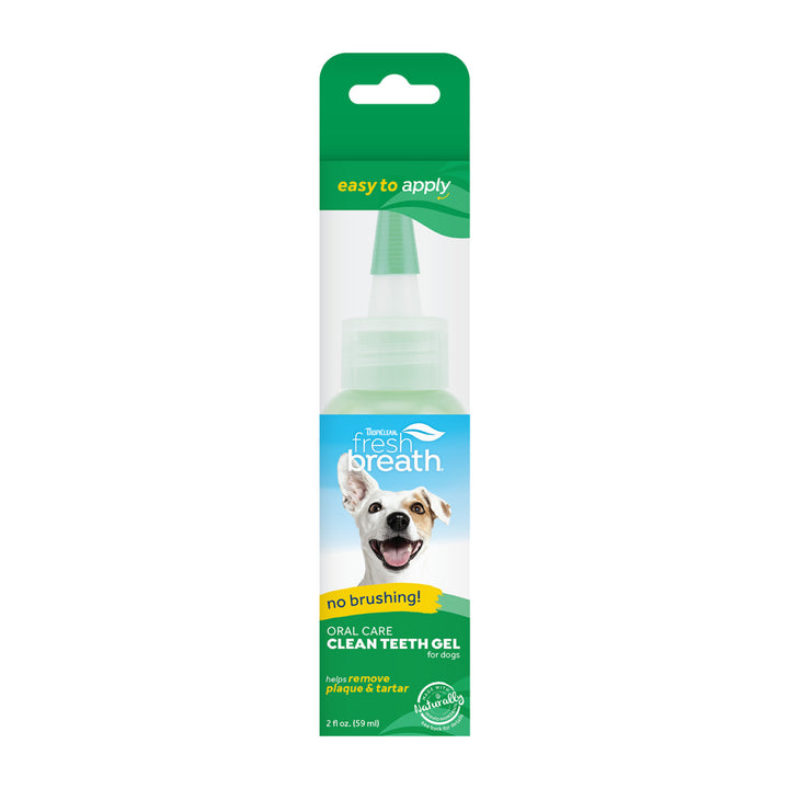 TropiClean Fresh Breath Clean Teeth Brushing Gel for Dogs - abkgrooming