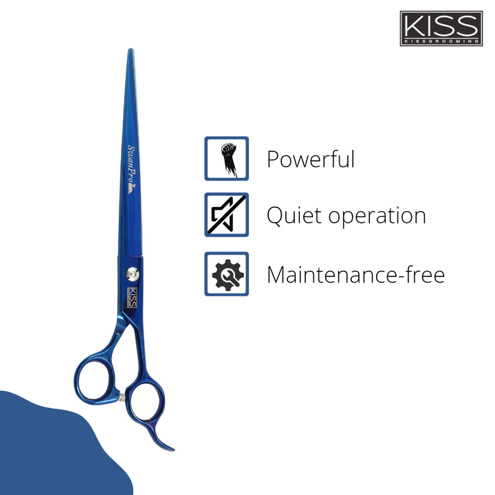 quiet curved pet grooming scissors, cool-running curved pet grooming scissors, safe curved pet grooming scissors, non-slip curved pet grooming scissors, easy to clean curved pet grooming scissors, affordable curved pet grooming scissors, high-quality curved pet grooming scissors