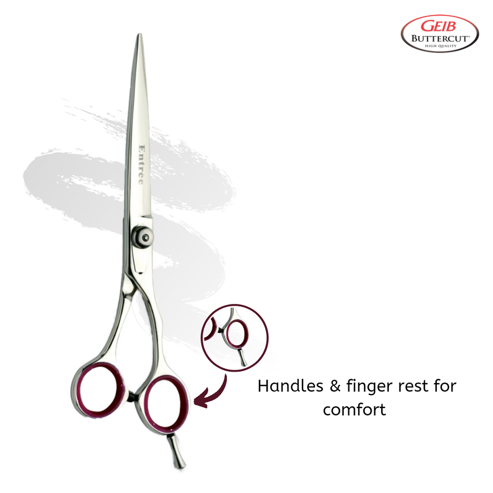 stainless steel pet grooming straight scissors, Japanese steel pet grooming straight scissors, German steel pet grooming straight scissors, convex pet grooming straight scissors, beveled pet grooming straight scissors, hand-forged pet grooming straight scissors