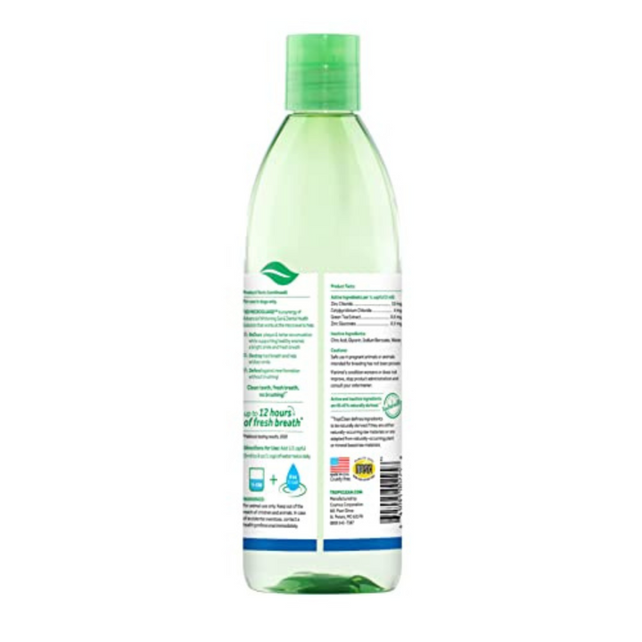 TropiClean: - Fresh Breath Advance Whitening Dental Health Water Additive for Dogs, 473 ml