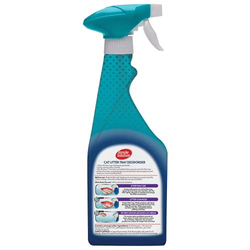 Simple Solution Cat Litter Deodorizer, Long Lasting Odour Control 500ml