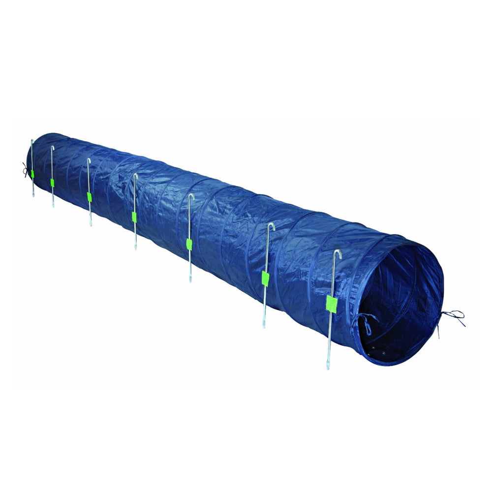 Dog Agility Basic Tunnel, Blue, ø 2 ft. Height / 16.5 ft. Length