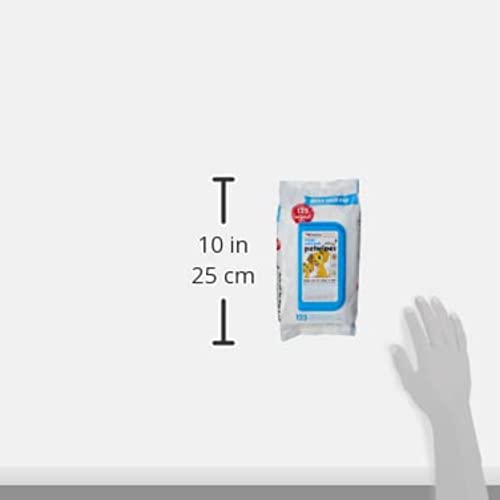 Petkin Pet Wipes Mega Value Pull Pack, 125 pcs