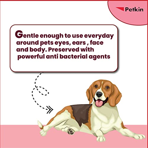 Petkin face and body germ removal 100 pet wipes, travel pack (includes 10 packs each)