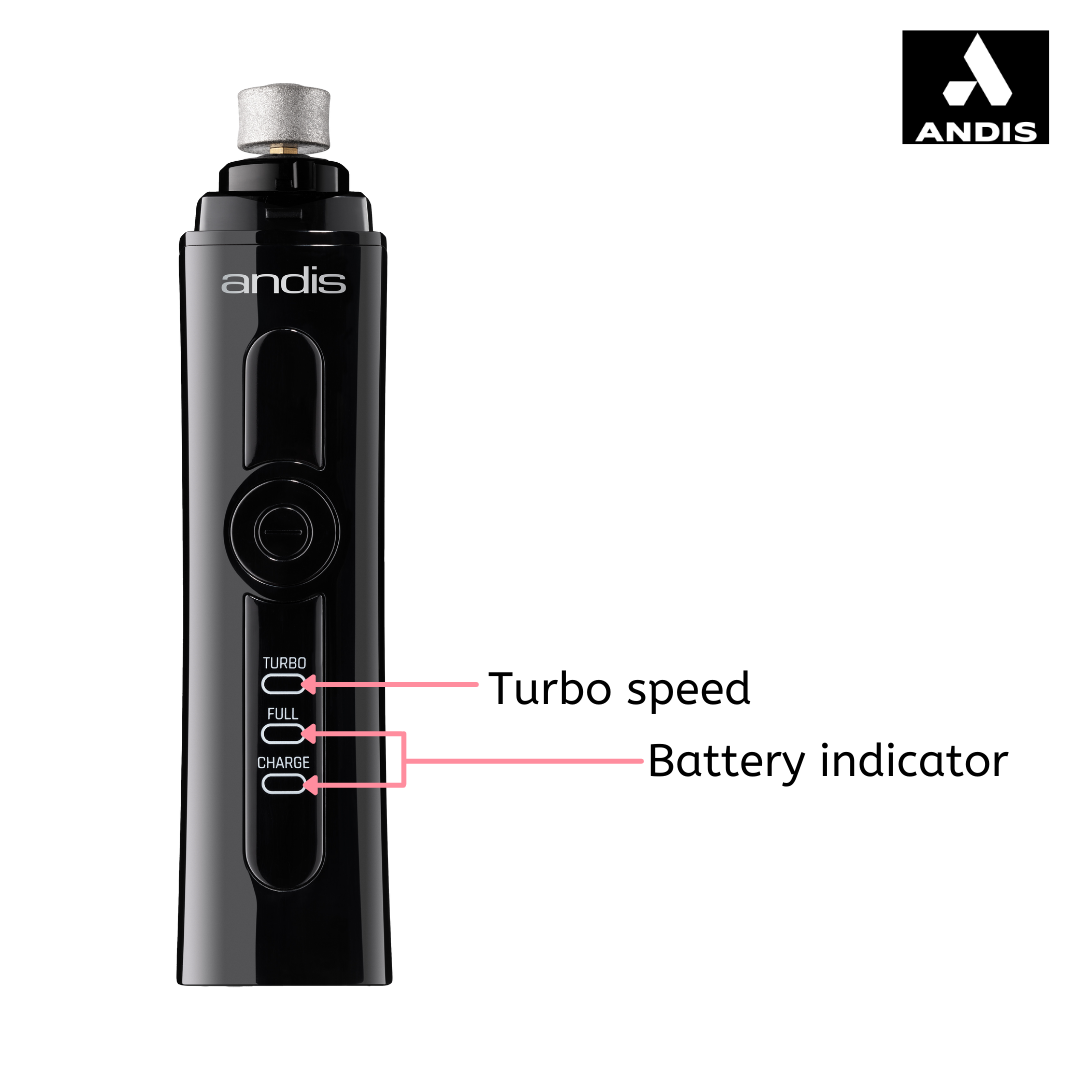 Andis Cordless Nail Grinder - ABK Grooming dog nail cutter,dog nail trimmer,dog nail grinder,pet nail grinder,pets nail grinder,pet nail grinder for dogs,dog nail trimmer grinder,dog nail grinder for large dogs,dogs nail grinder,codos dog nail grinder best, dogs nail grinder for dogs