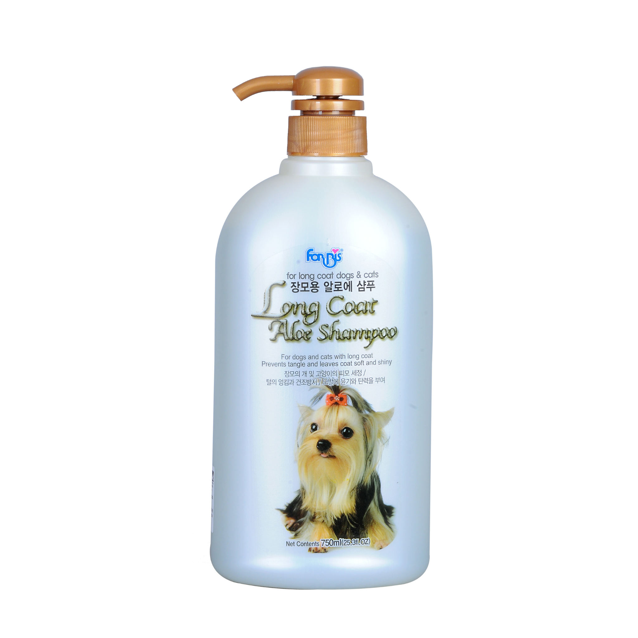 Forbis Aloe Shampoo for Dogs with Long Coats, 750 ml