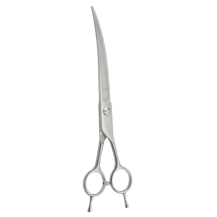 Swan Curved Scissors for Pets - 7.5 inch (Silver)