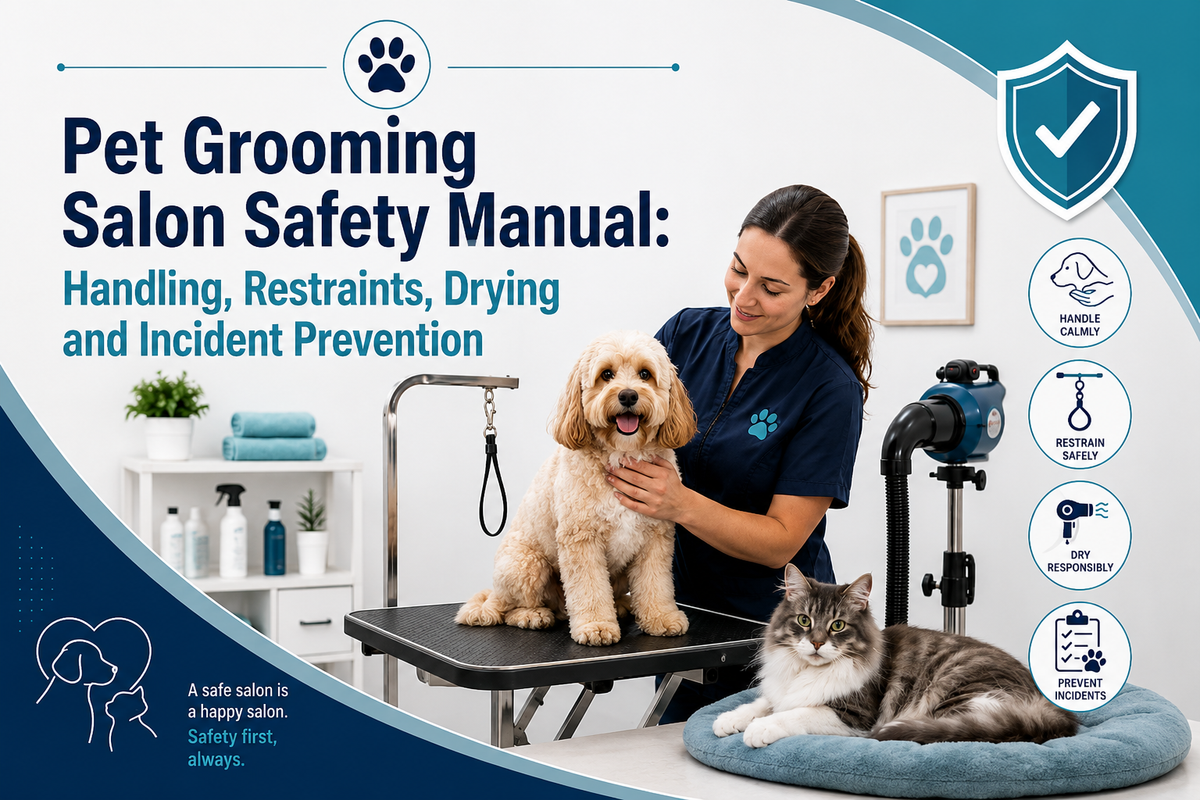 Pet Grooming Salon Safety Manual: Handling, Restraints, Drying and Incident Prevention