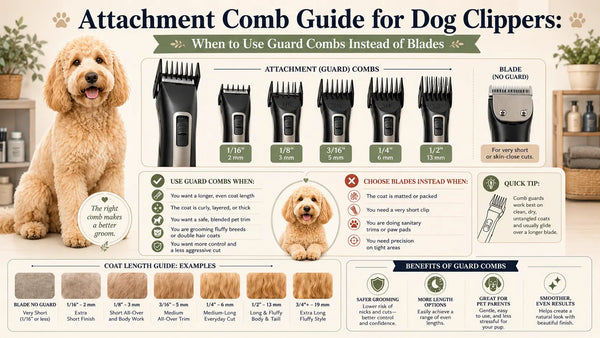 Attachment Comb Guide for Dog Clippers | ABK Grooming Blog