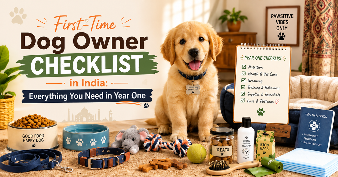 First-Time Dog Owner Checklist in India: Everything You Need in Year One