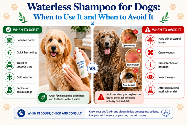 Waterless Shampoo for Dogs: When to Use It and When to Avoid It | ABK Grooming Blog