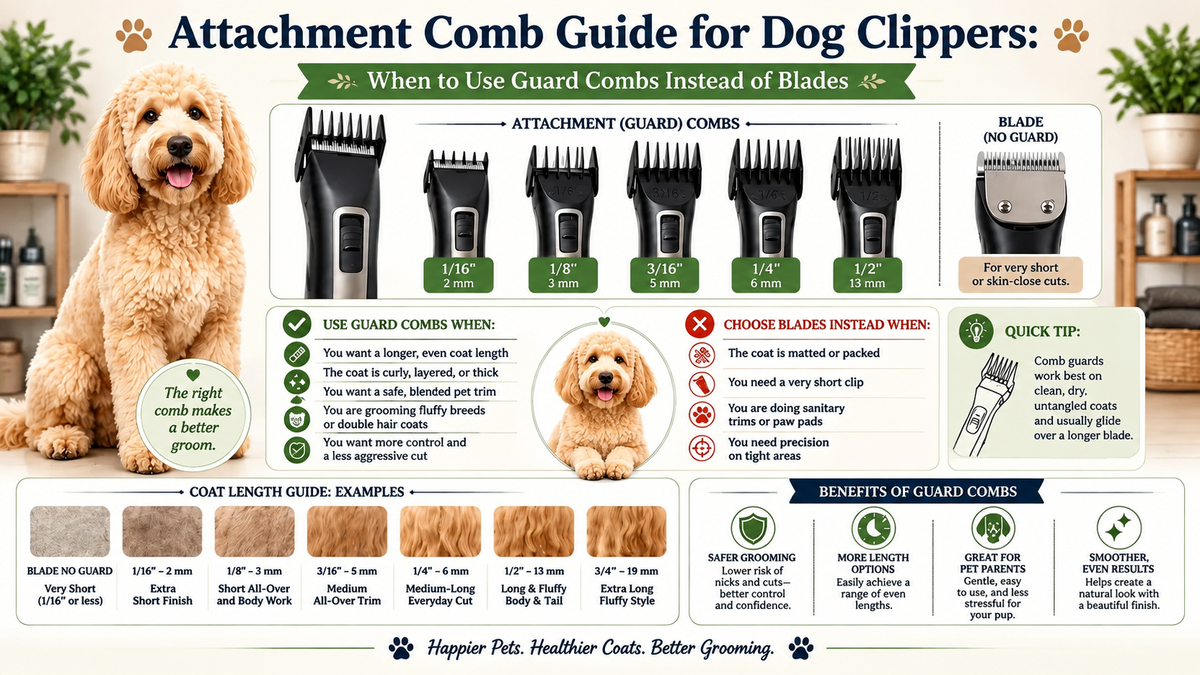 Dog Clipper Guard Combs: When to Use Combs Instead of Blades