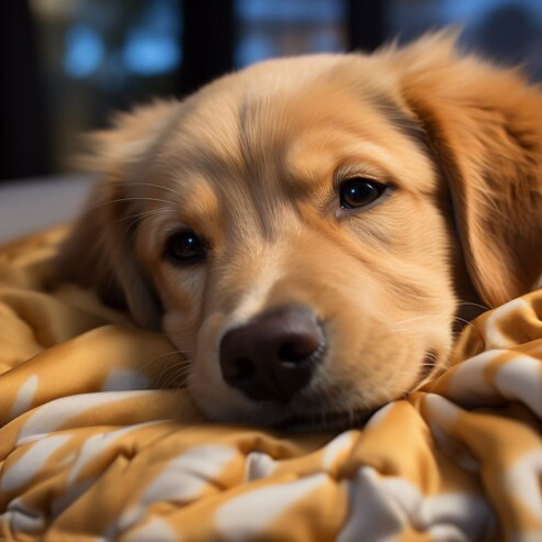 pet care, scared dogs, tips to care for pets during thunderstorms, how to comfort your pet, comforting your pet, dog blankets, pet comfort