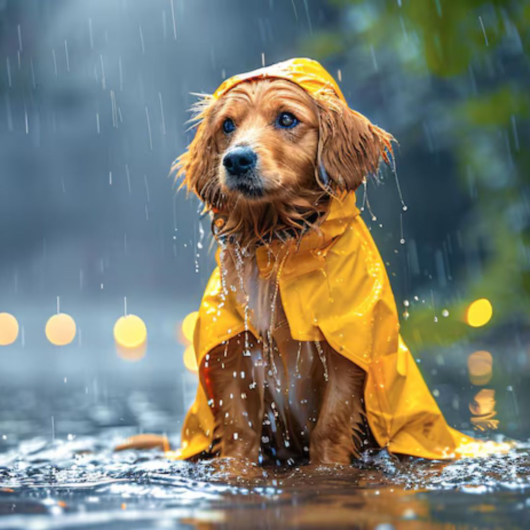 Rainy care for pets, Monsoon care for dogs, Pet raincoat, pet products for monsoon, Drying your dog tips