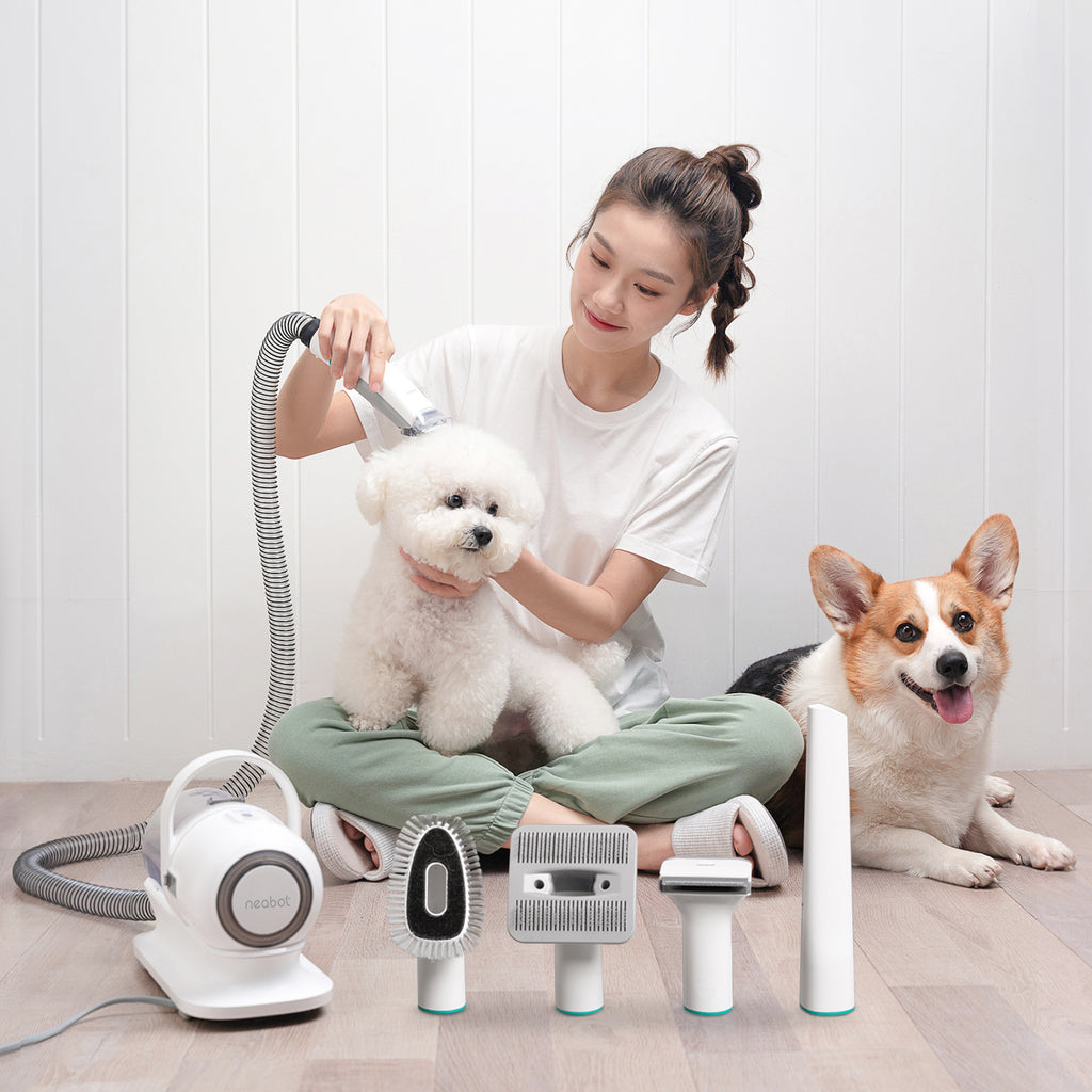 Neabot's all-in-one kit and vacuum are essential tools for pet groomers and DIYers alike