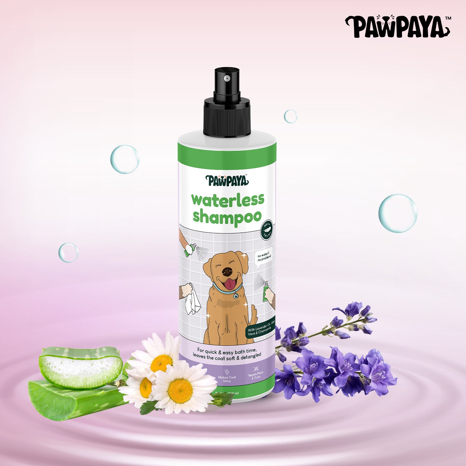 Pawpaya Waterless Shampoo,  250 ml