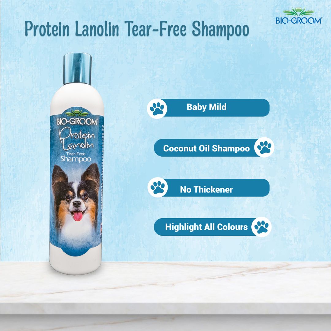 Bio-Groom Protein Lanolin Moisturizing Dog Grooming Shampoo, 355 ML