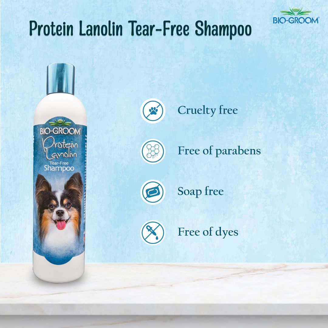 Bio-Groom Protein Lanolin Moisturizing Dog Grooming Shampoo, 355 ML