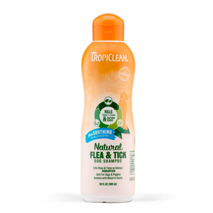 Tropiclean Natural Flea & Tick Shampoo For Pets With Plus Soothing