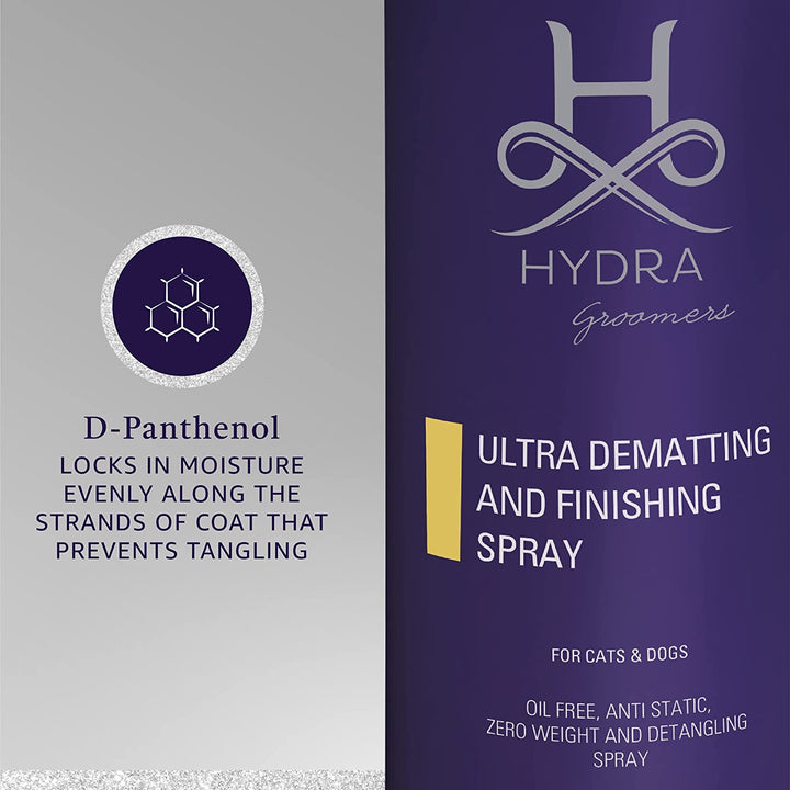 Hydra Groomers Ultra Dematting and Finishing Spray for Cats and Dogs (500 ml)
