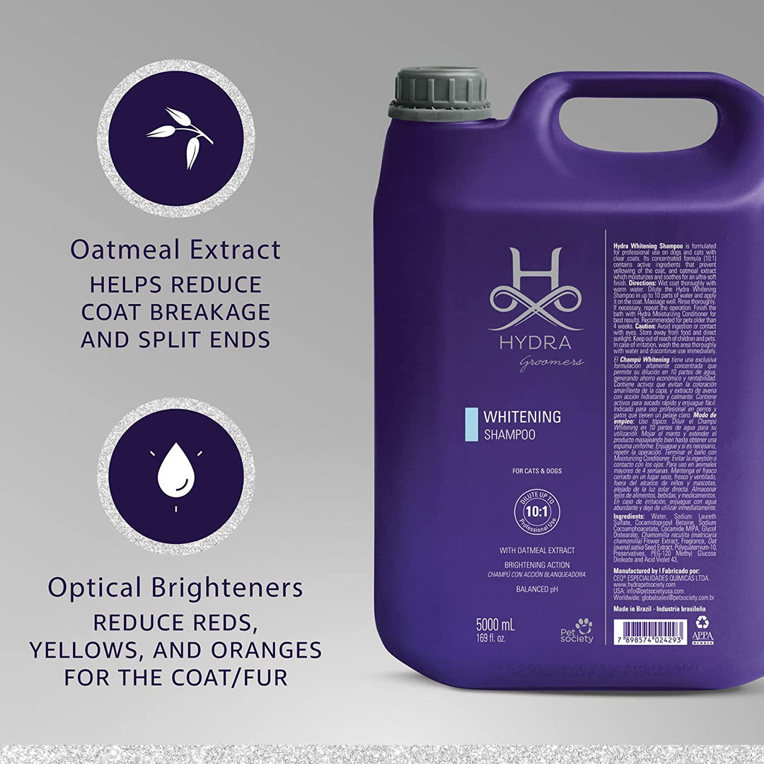 Hydra Groomers Whitening Shampoo for Dogs & Cats (5 L)