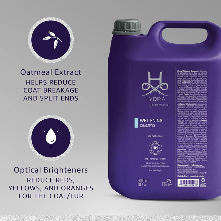 Hydra Groomers Whitening Shampoo for Dogs & Cats (5 L)