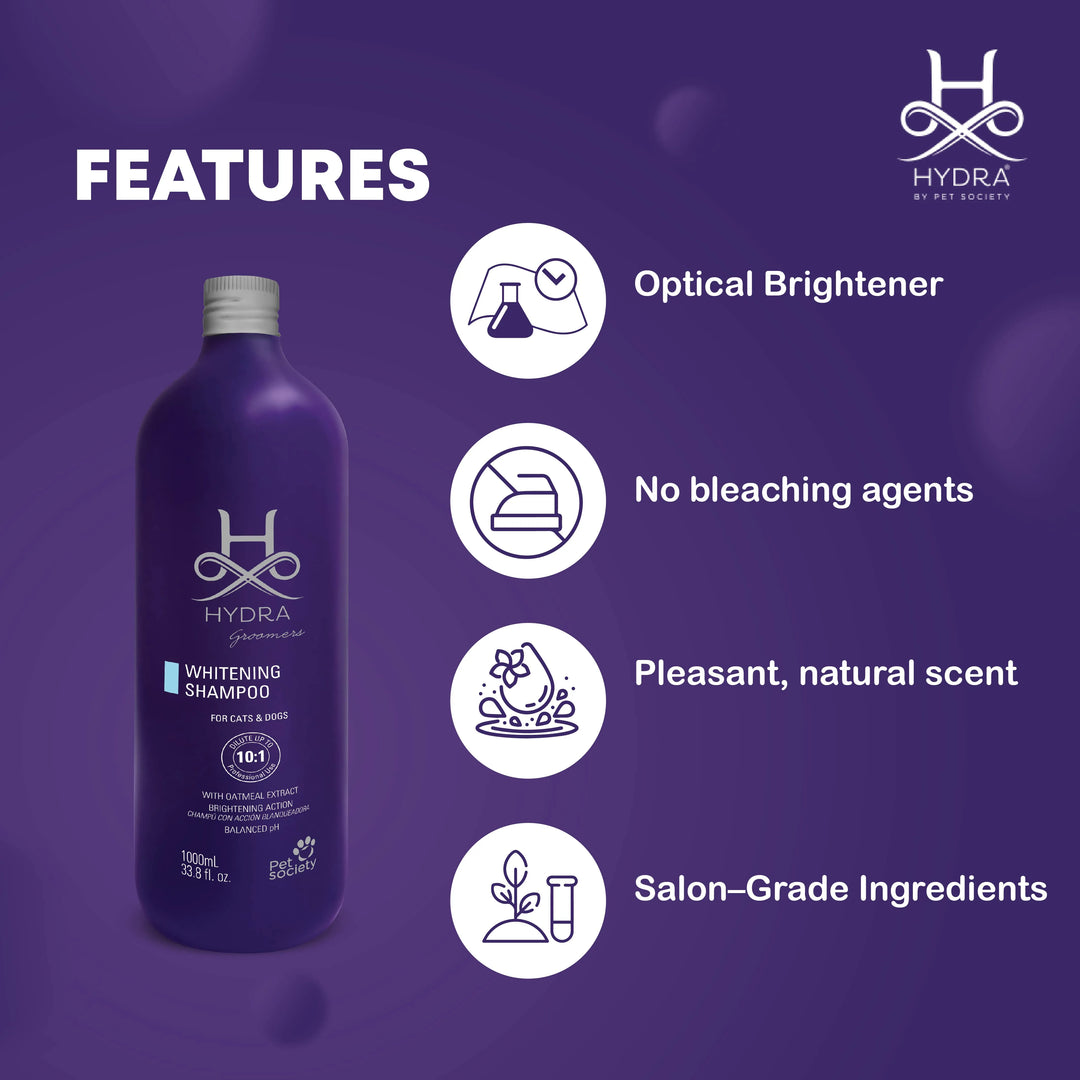 Hydra Groomers Whitening Shampoo for Dogs & Cats (1 L)