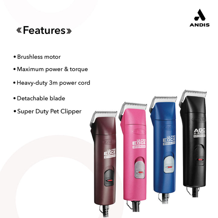 Andis AGC Professional Super 2 Speed Ultra Edge Pet Clipper