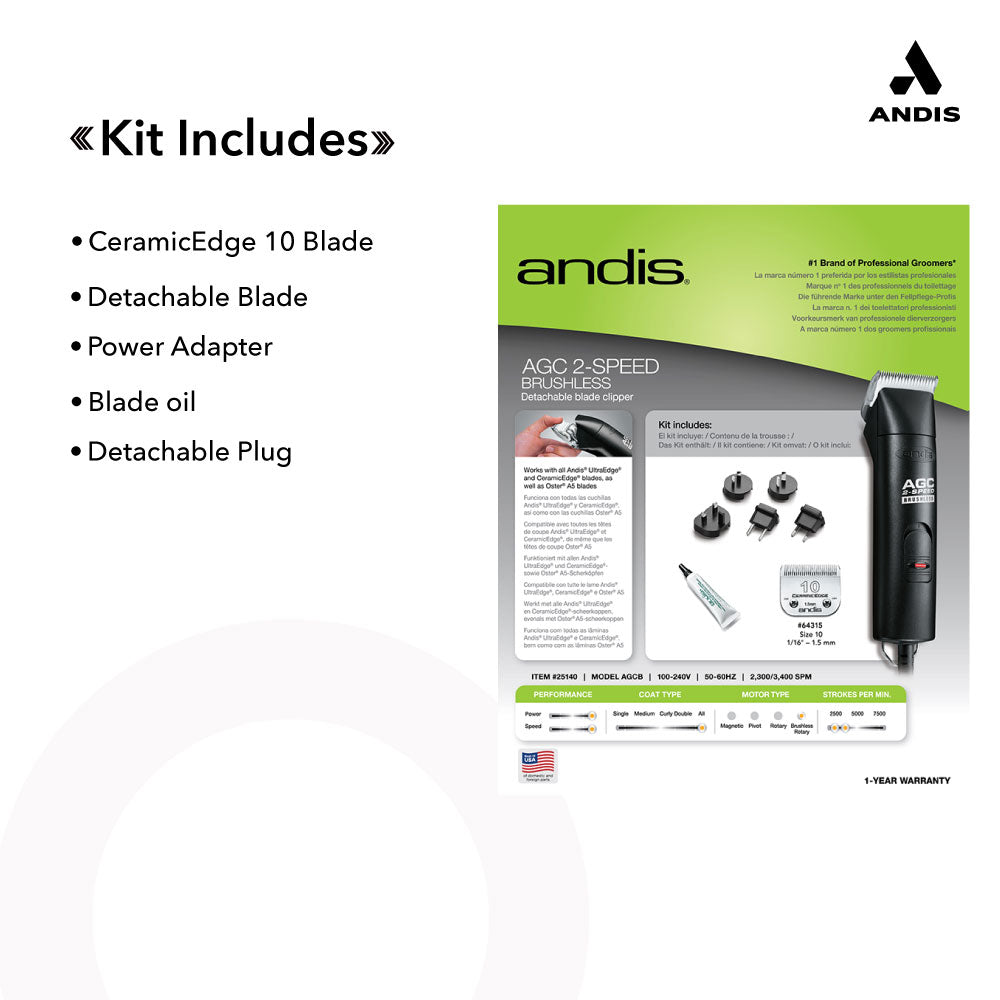 Andis AGC Professional Super 2 Speed Ultra Edge Pet Clipper